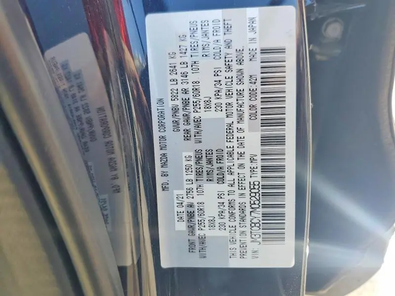 2021 MAZDA CX-9 TOURING  