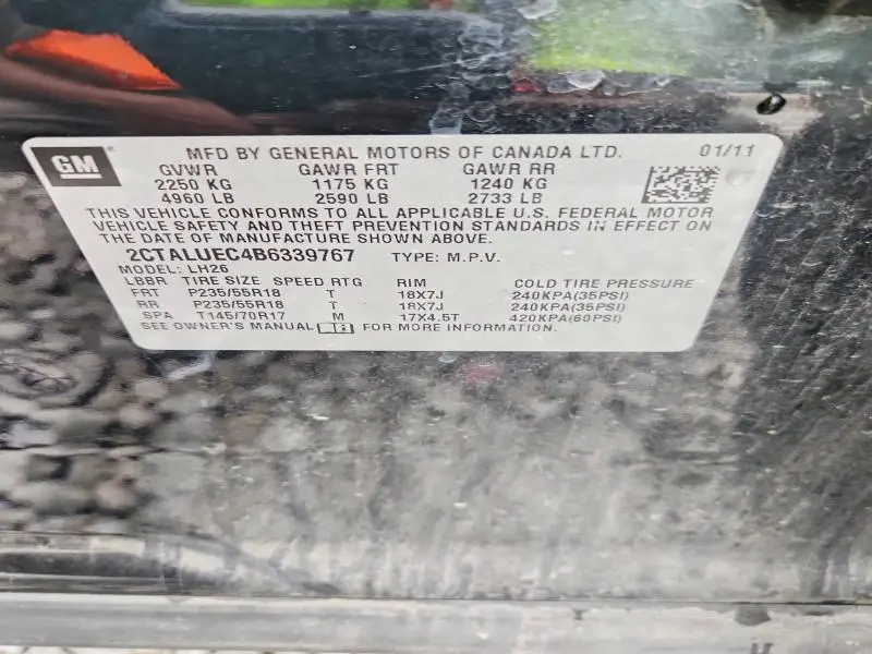 2011 GMC TERRAIN SLT  