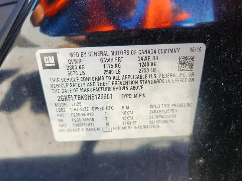 2017 GMC TERRAIN SLE  
