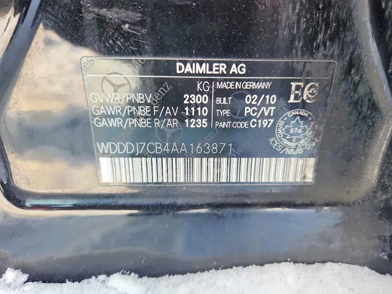 2010 MERCEDES-BENZ CLS 550  