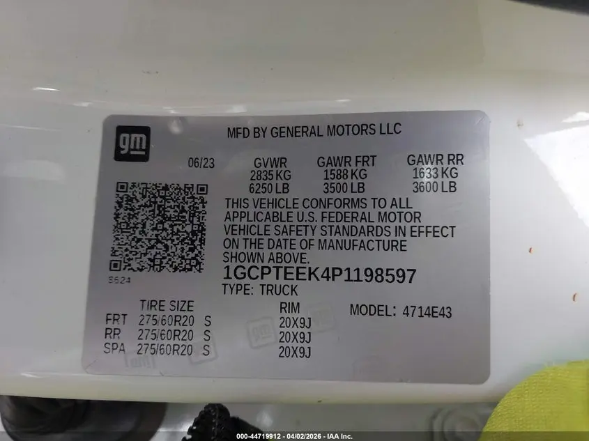 2023 CHEVROLET COLORADO 4WD  SHORT BOX TRAIL BOSS