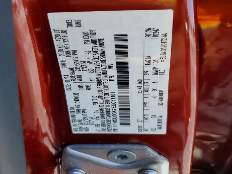 2014 FORD ESCAPE SE  