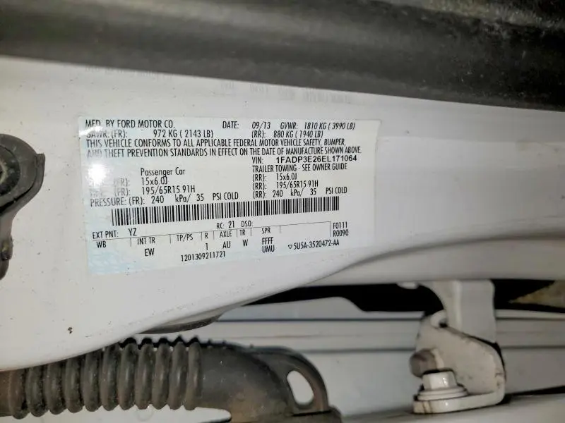 2014 FORD FOCUS S  
