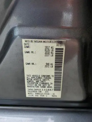 2018 NISSAN ALTIMA 2.5  