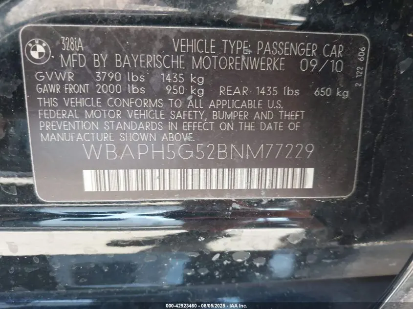 2011 BMW 328I  