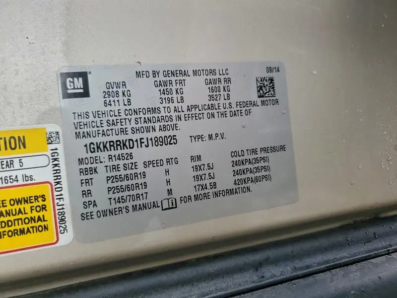 2015 GMC ACADIA SLT-1  