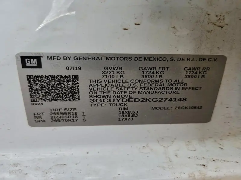 2019 CHEVROLET SILVERADO K1500 LT  