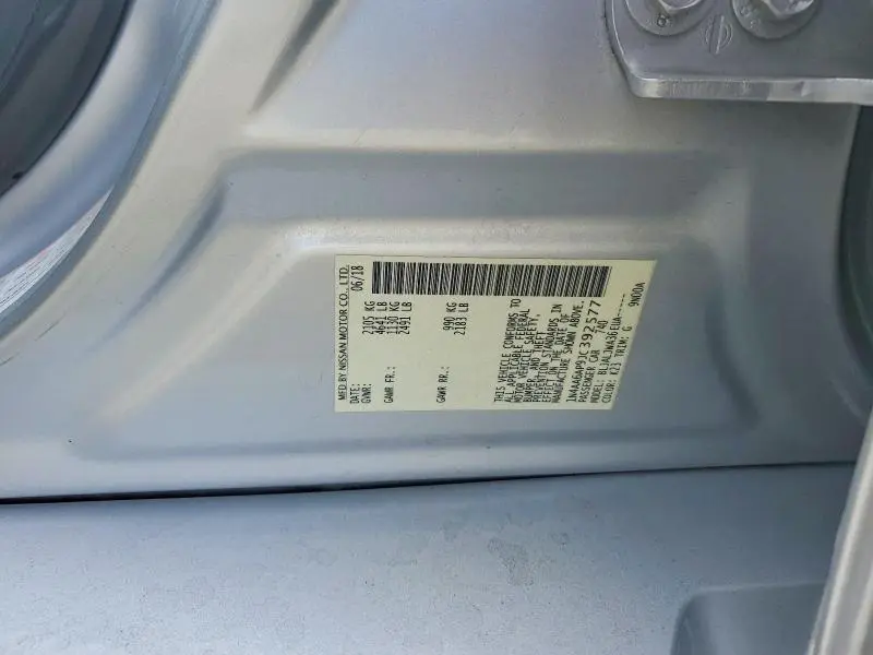 2018 NISSAN MAXIMA 3.5 SV  