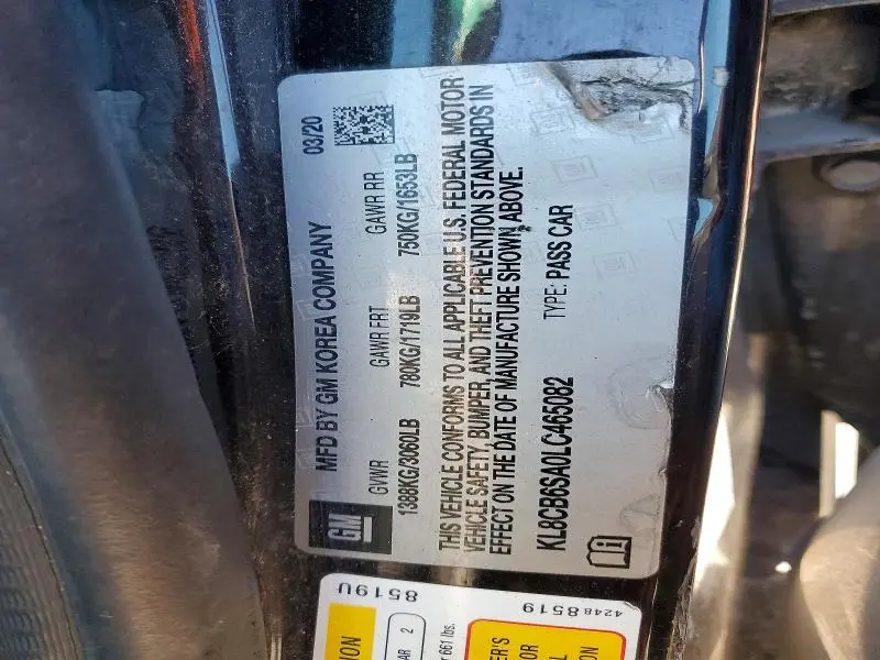 2020 CHEVROLET SPARK LS  