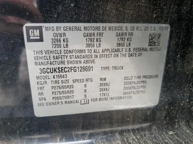 2015 CHEVROLET SILVERADO K1500 LTZ  