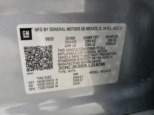 2020 CHEVROLET TRAX LS  