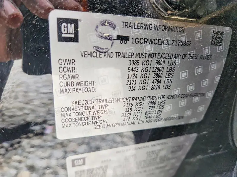 2020 CHEVROLET SILVERADO C1500 LT  