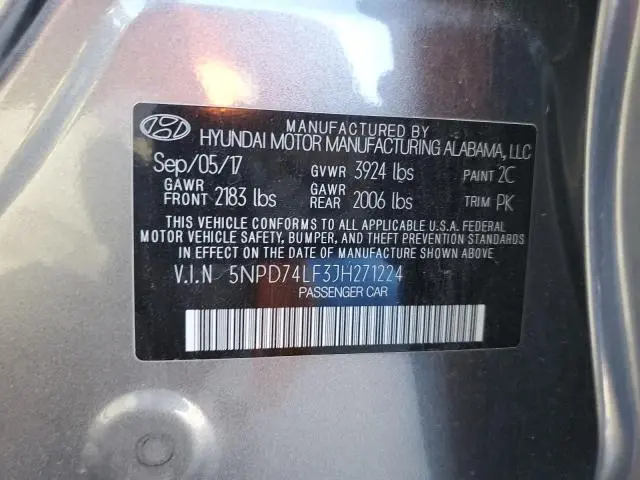 2018 HYUNDAI ELANTRA SE  
