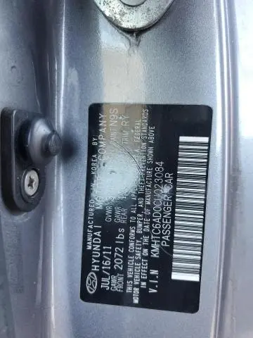 2012 HYUNDAI VELOSTER   