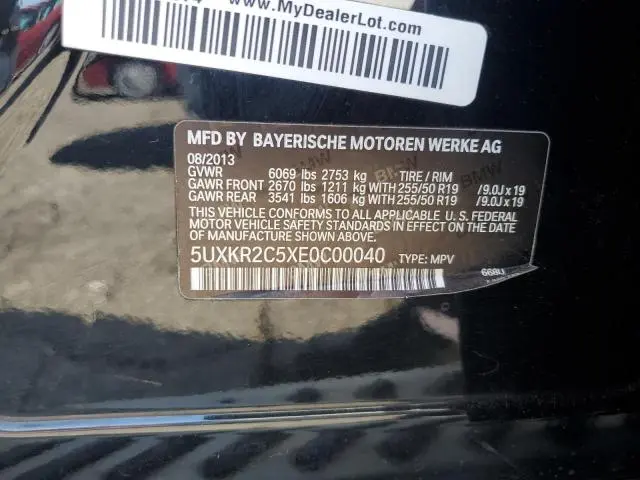 2014 BMW X5 SDRIVE35I  