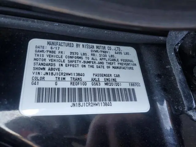 2017 NISSAN ROGUE SPORT S  