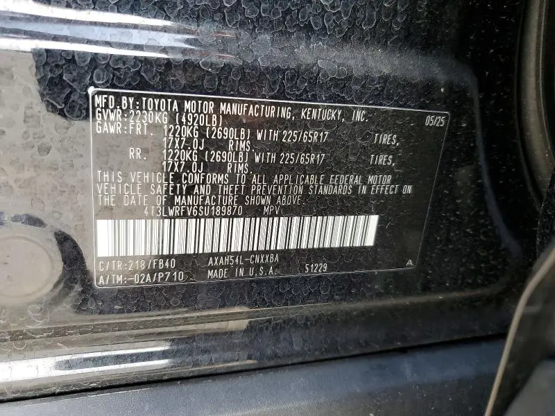 2025 TOYOTA RAV4 LE  
