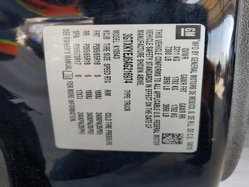 2010 GMC SIERRA K1500 HYBRID  