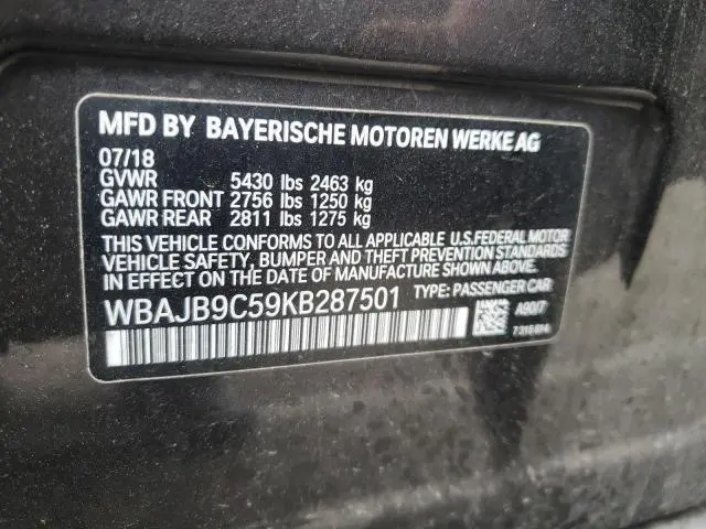 2019 BMW M550XI   