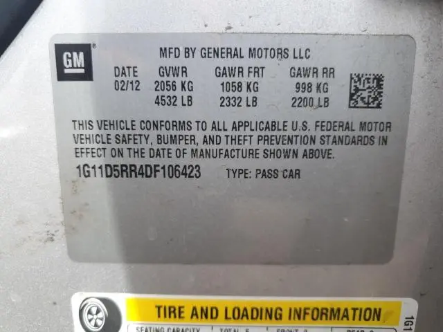 2013 CHEVROLET MALIBU 1LT  