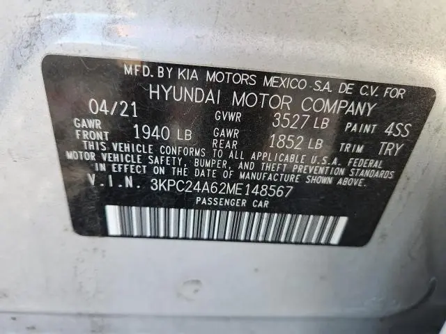 2021 HYUNDAI ACCENT SE  