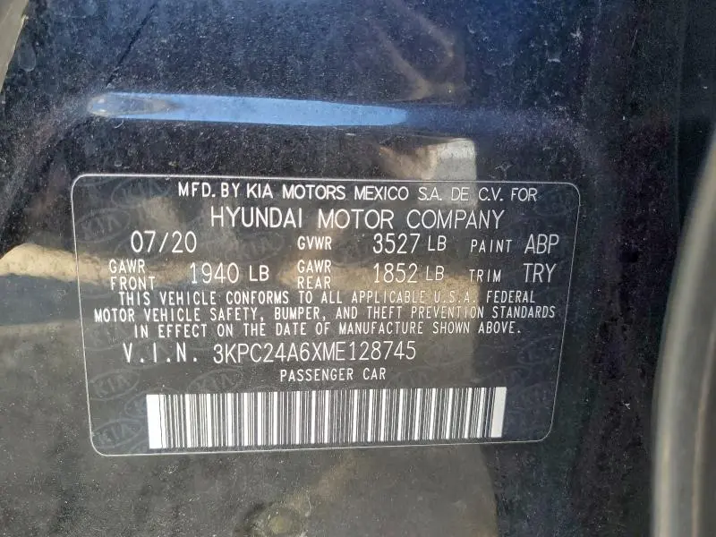 2021 HYUNDAI ACCENT SE  