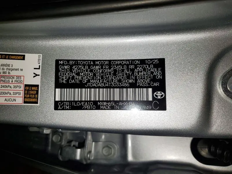 2026 TOYOTA PRIUS LIMITED  