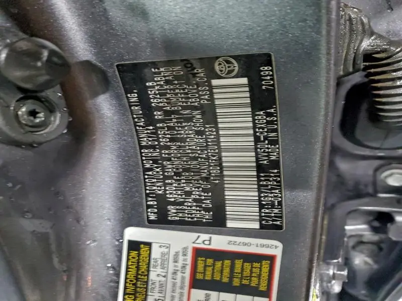 2014 TOYOTA CAMRY HYBRID  