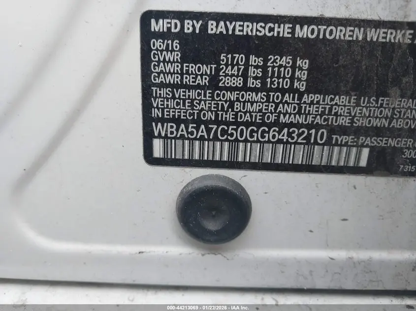 2016 BMW 528I XDRIVE