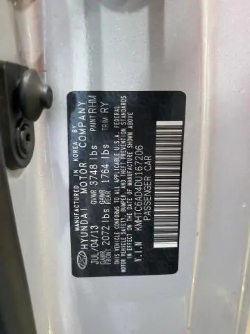 2013 HYUNDAI VELOSTER   