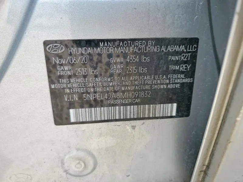 2021 HYUNDAI SONATA SEL  