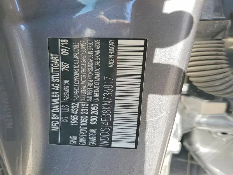 2019 MERCEDES-BENZ CLA 250  