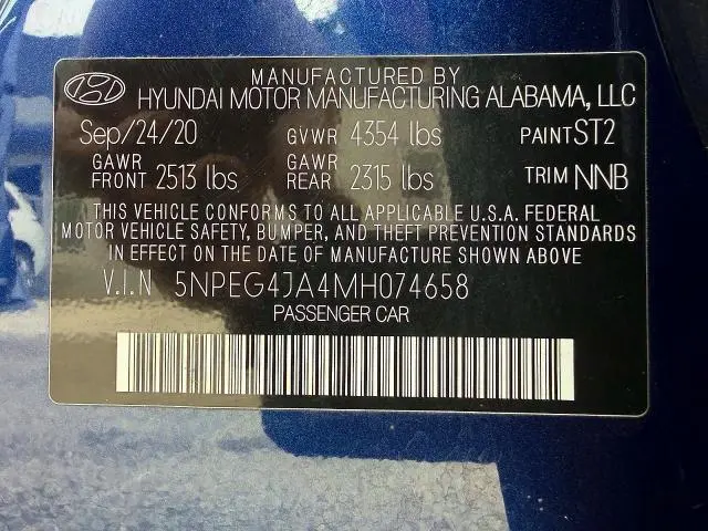 2021 HYUNDAI SONATA SE  