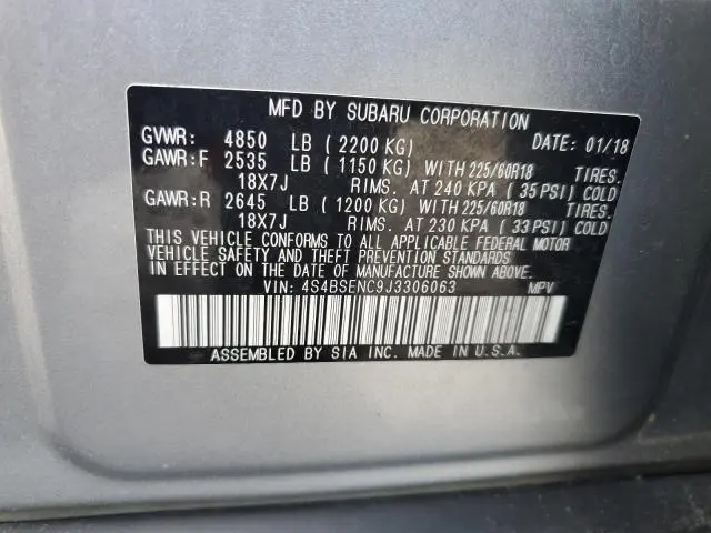 2018 SUBARU OUTBACK 3.6R LIMITED  