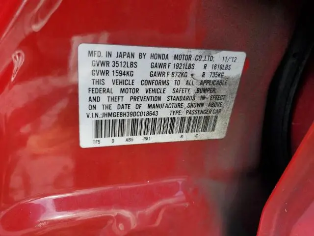 2013 HONDA FIT   