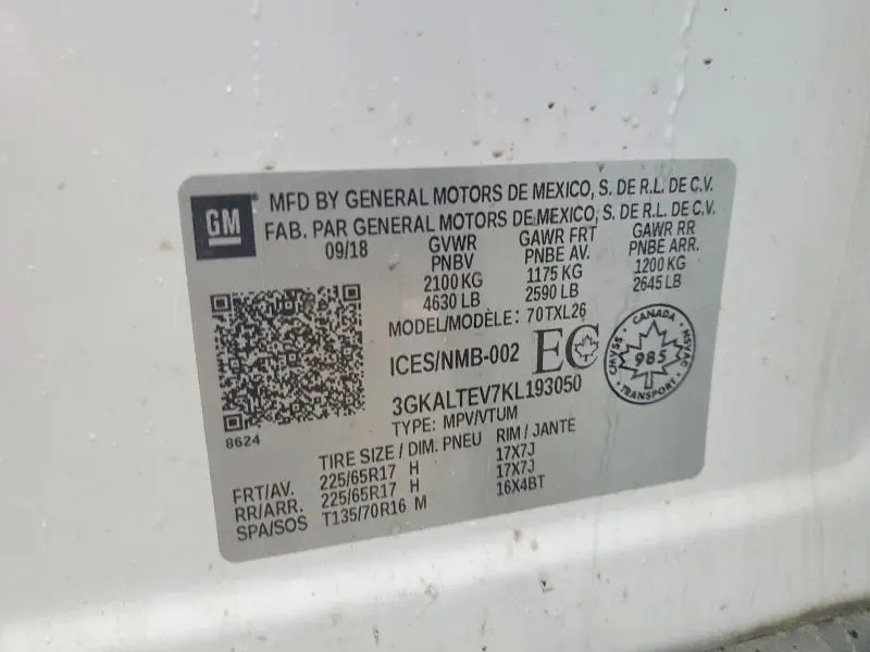 2019 GMC TERRAIN SLE  