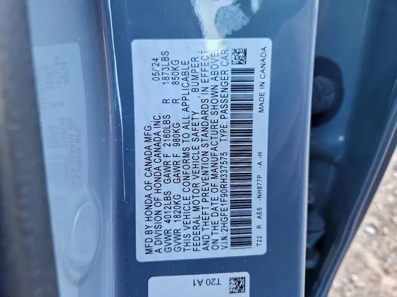 2024 HONDA CIVIC TOURING  