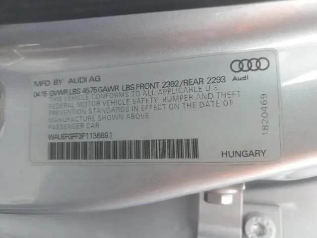 2015 AUDI A3 PREMIUM PLUS  
