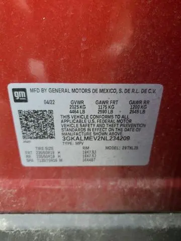 2022 GMC TERRAIN SLE  