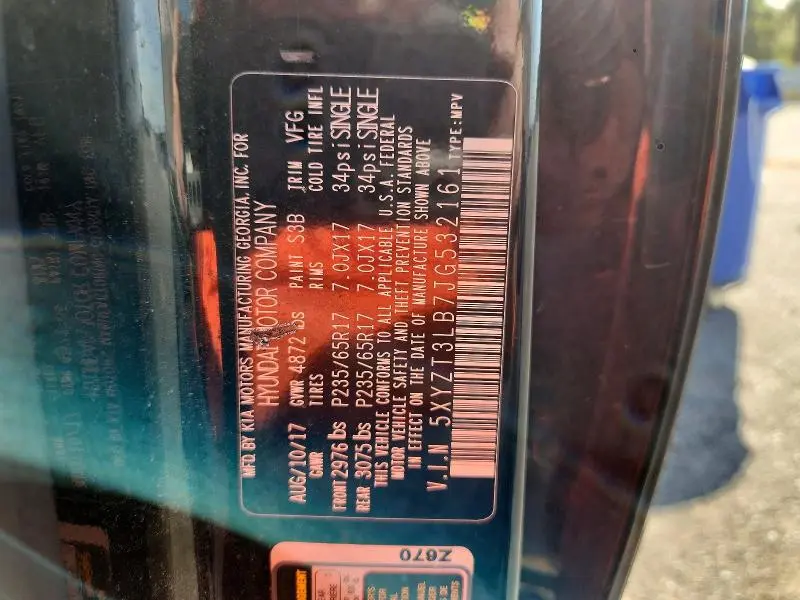 2018 HYUNDAI SANTA FE 2.4L  