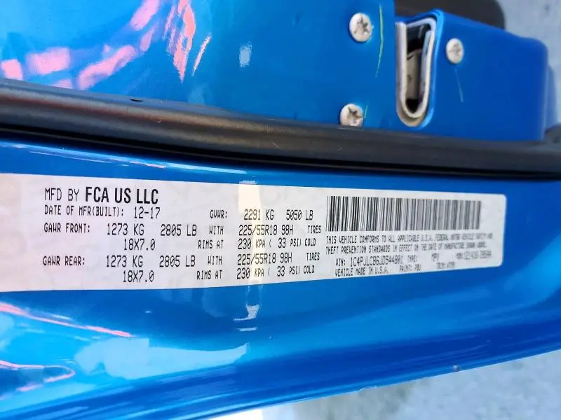 2018 JEEP CHEROKEE LATITUDE  