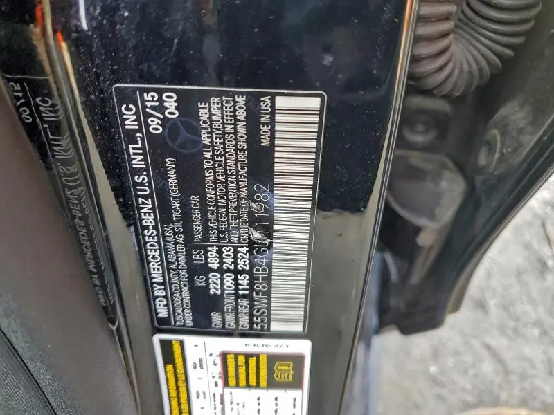 2016 MERCEDES-BENZ C 63 AMG-S  