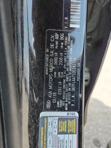 2018 KIA FORTE LX  