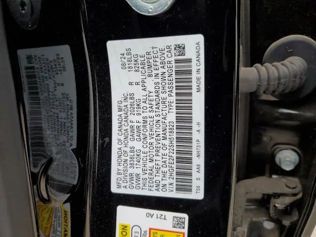 2025 HONDA CIVIC LX  