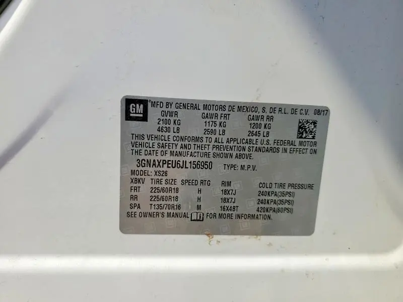 2018 CHEVROLET EQUINOX PREMIER  