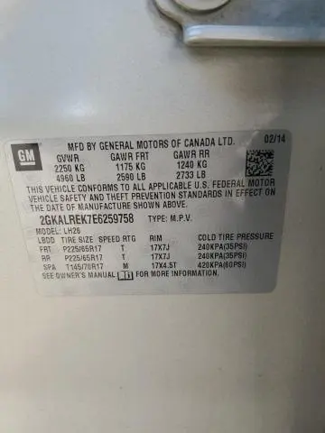 2014 GMC TERRAIN SLE  