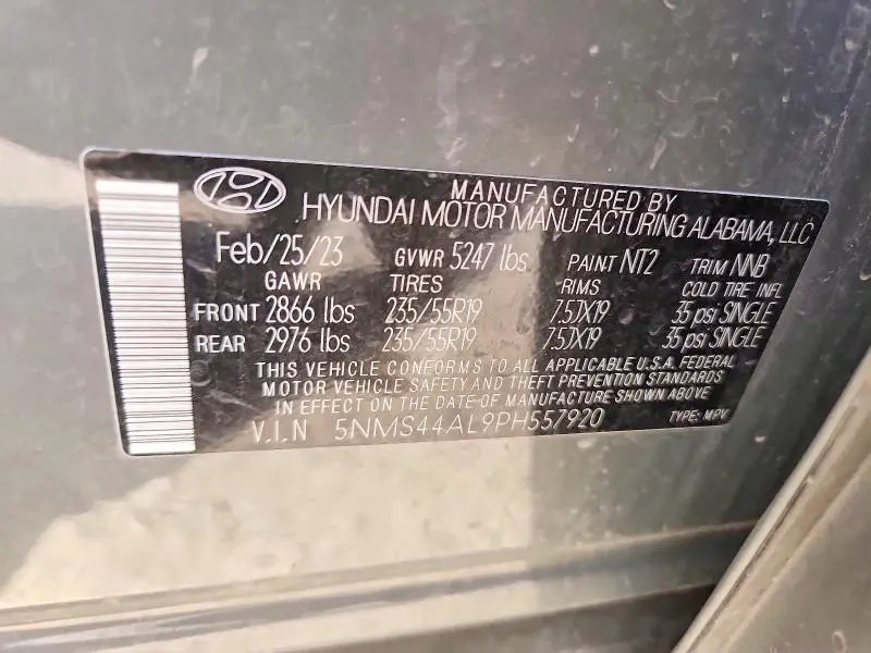 2023 HYUNDAI SANTA FE LIMITED  