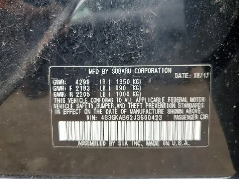 2018 SUBARU IMPREZA PREMIUM  