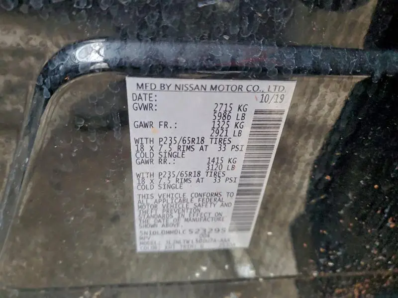 2020 INFINITI QX60 LUXE  