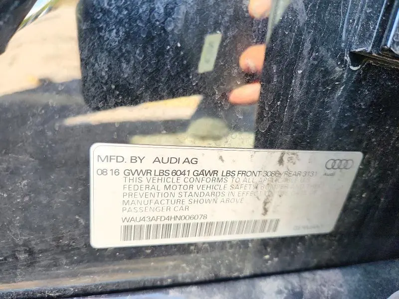 2017 AUDI A8 L QUATTRO  